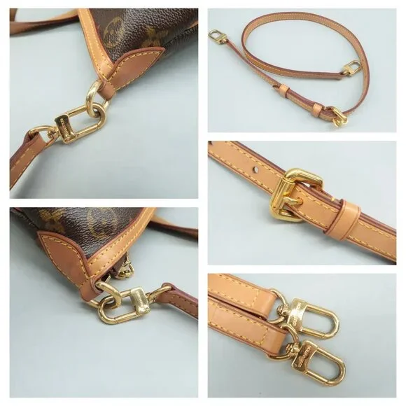 100% Authentic Louis Vuitton Palermo Brown Monogram Canvas Satchel - Picture 7 of 12